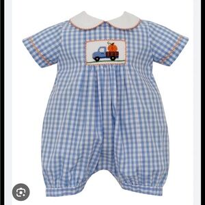 Blue Gingham Kids Bodysuit